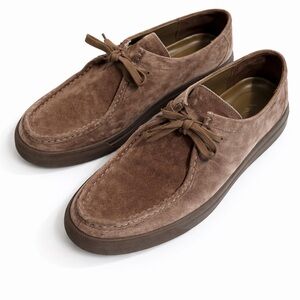 Vince Men’s Suede Lace Up Shoes Loafers Brown US 10.5 EU 44.5